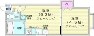 麻生駅 徒歩6分 2階の物件間取画像